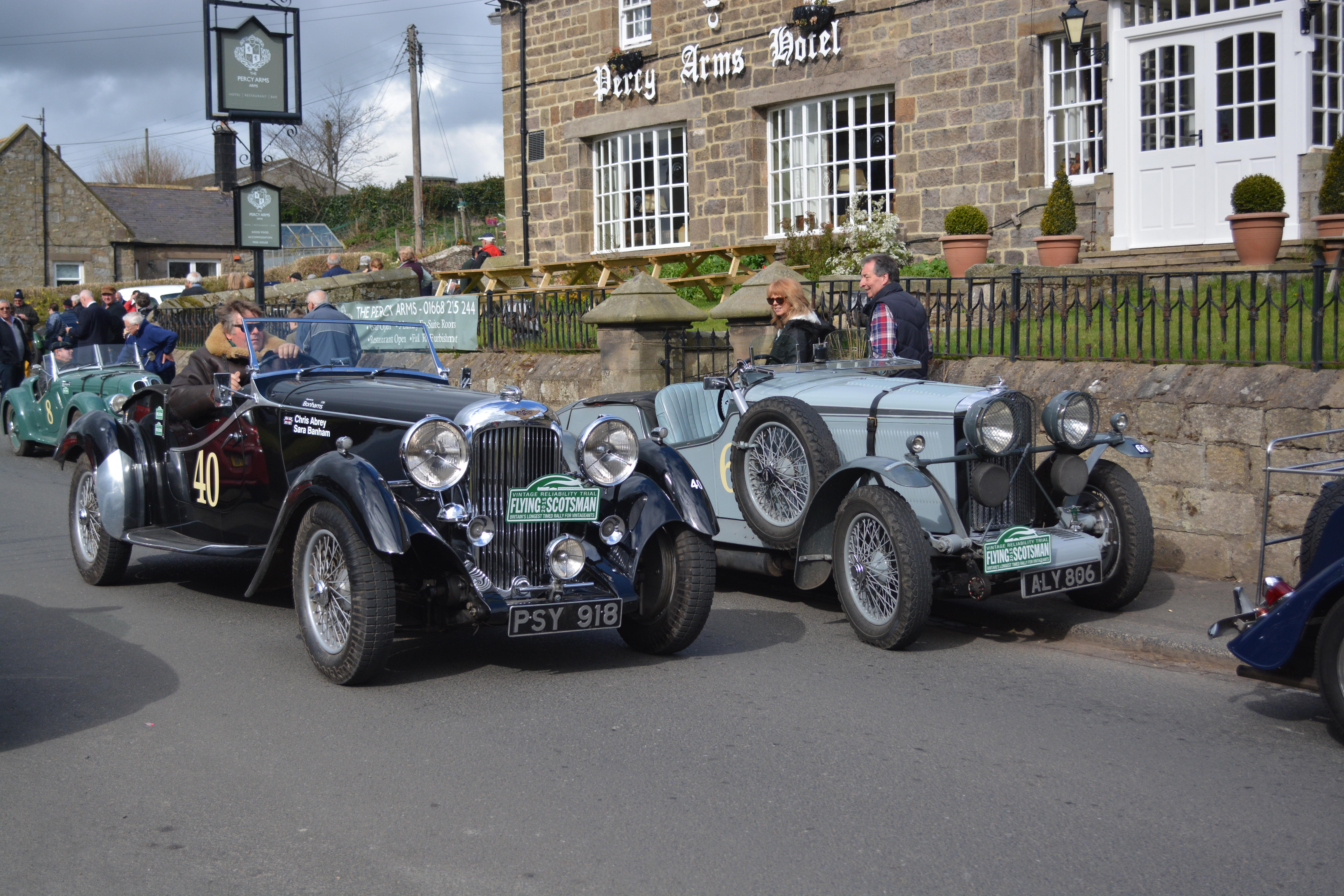 1937 Lagonda LG45 and 1933 Talbot 105 Alpine 